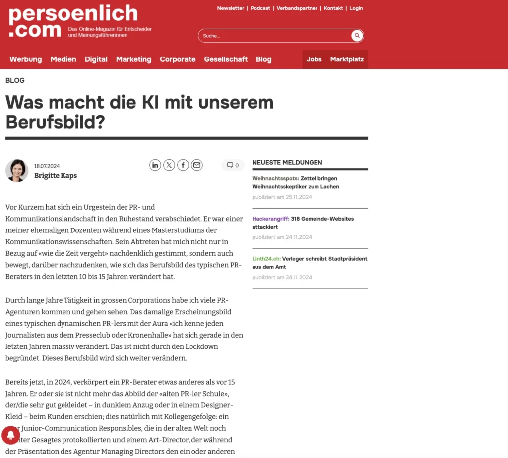 Was macht KI mit unserem Berufsbild Was macht KI mit unserem Berufsbild